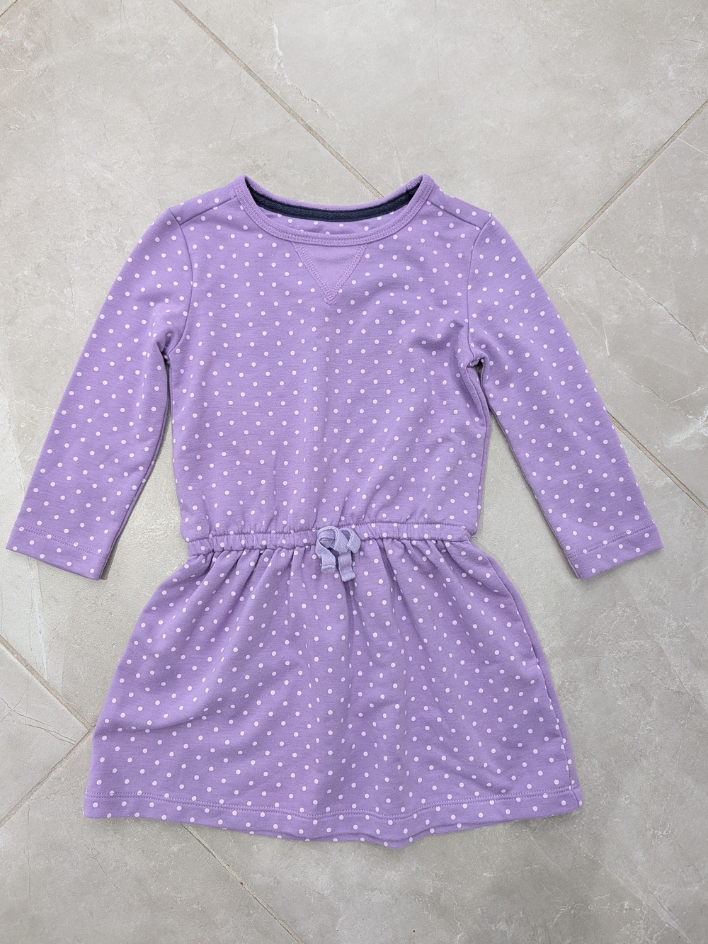 4/$20 Joe Fresh Purple Polka Dot Dress – 2T